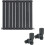 WarmeHaus (600 x 614mm Single) Warmehaus Flat Panel Horizontal Vertical Radiator with Angled Valves 1