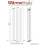 WarmeHaus (1600 x 546mm Double) Warmehaus Flat Panel Horizontal Vertical Radiator with Angled Valves 5