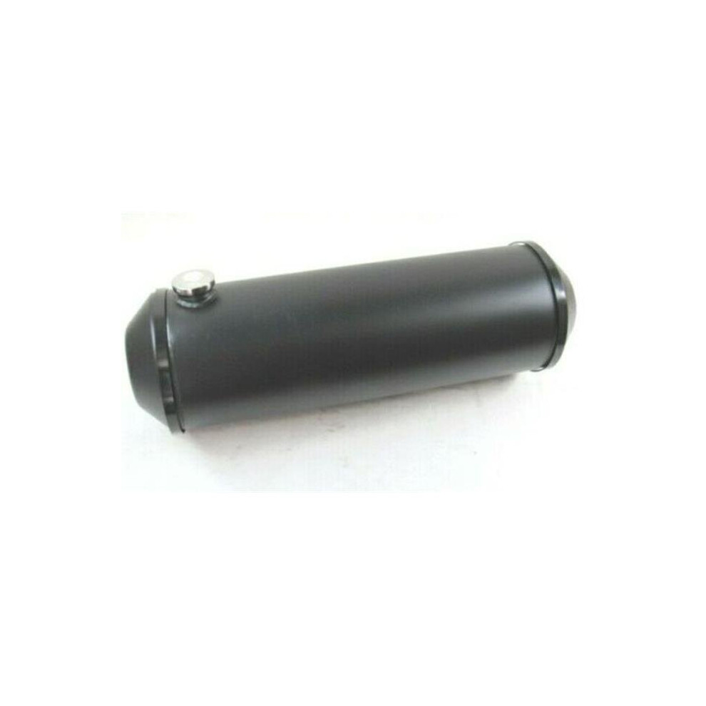 10 X 33 In. & 11 Gal Round Spun Aluminum Fuel Tank With Centered Outlet, Black 745704260038