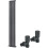 WarmeHaus (1600 x 274mm Single) Warmehaus Flat Panel Horizontal Vertical Radiator with Angled Valves 1