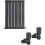 WarmeHaus (600 x 410mm Single) Warmehaus Flat Panel Horizontal Vertical Radiator with Angled Valves 1