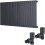 WarmeHaus (600 x 1430mm Single) Warmehaus Flat Panel Horizontal Vertical Radiator with Angled Valves 1