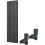 WarmeHaus (1800 x 546mm Double) Warmehaus Flat Panel Horizontal Vertical Radiator with Angled Valves 1