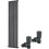 WarmeHaus (1600 x 410mm Single) Warmehaus Flat Panel Horizontal Vertical Radiator with Angled Valves 1