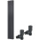 WarmeHaus (1600 x 274mm Double) Warmehaus Flat Panel Horizontal Vertical Radiator with Angled Valves 1