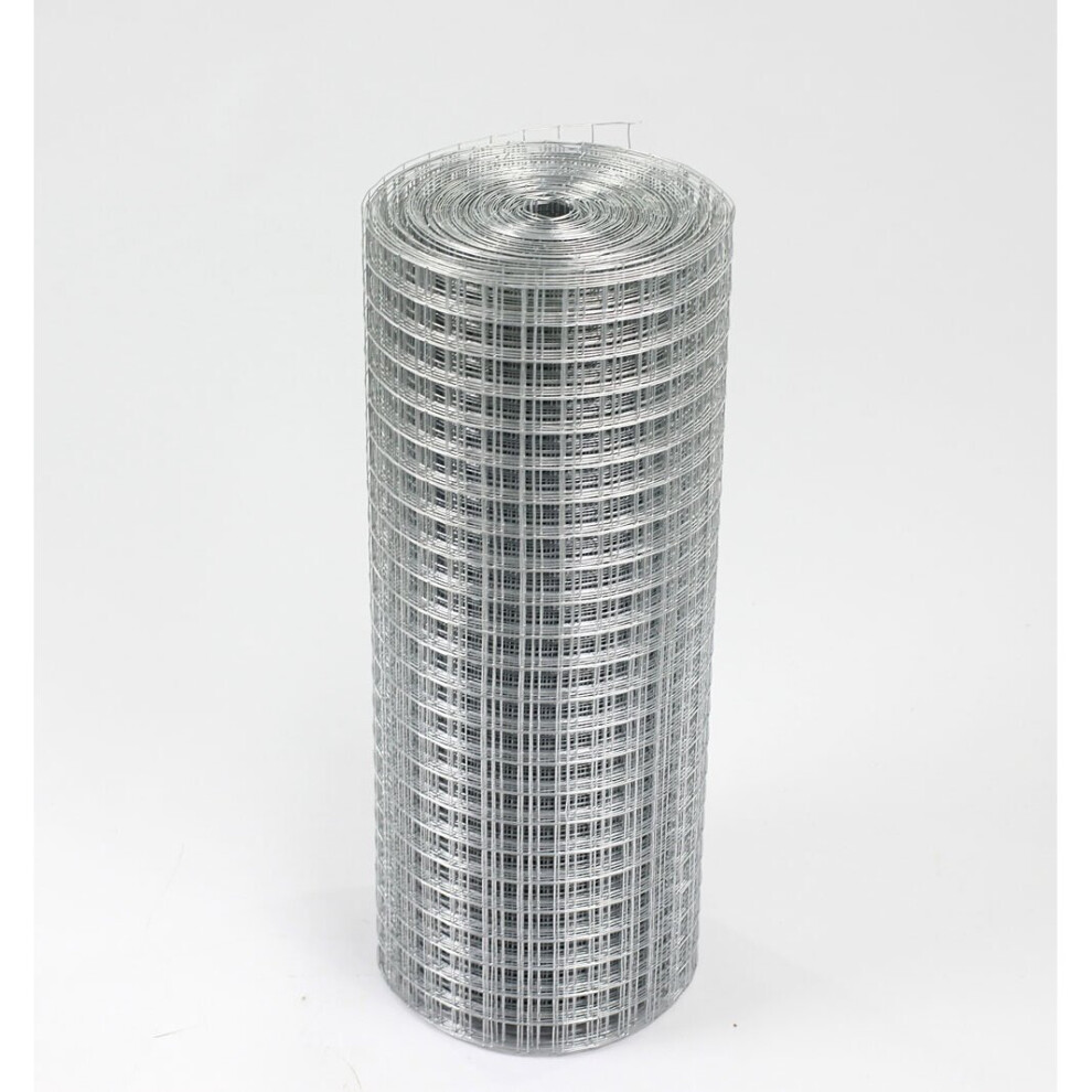 Welded Wire Mesh 1in x 1in x 48in x 15m galvanised (19g) Easipet