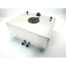 13 gal Aluminum Fuel Cells with Sender, Polished - 9 x 20 x 17 in.