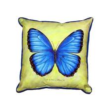Dicks Blue Morpho Large Indoor & Outdoor Pillow