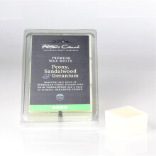 Wax Melt Tray Peony, Sandalwood & Geranium Premium Scented Vegan & Cruelty Free