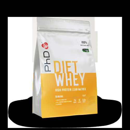 PhD Nutrition (Banana, 1 kg) PhD Nutrition Diet Whey Slimming Weight Loss Meal Replacement Protein Shake