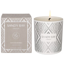Sandy Bay London Christmas Tumbler Candle - Winter Berries | Natural Wax, Hand-Poured in the UK, Approx 40 Hour Burn