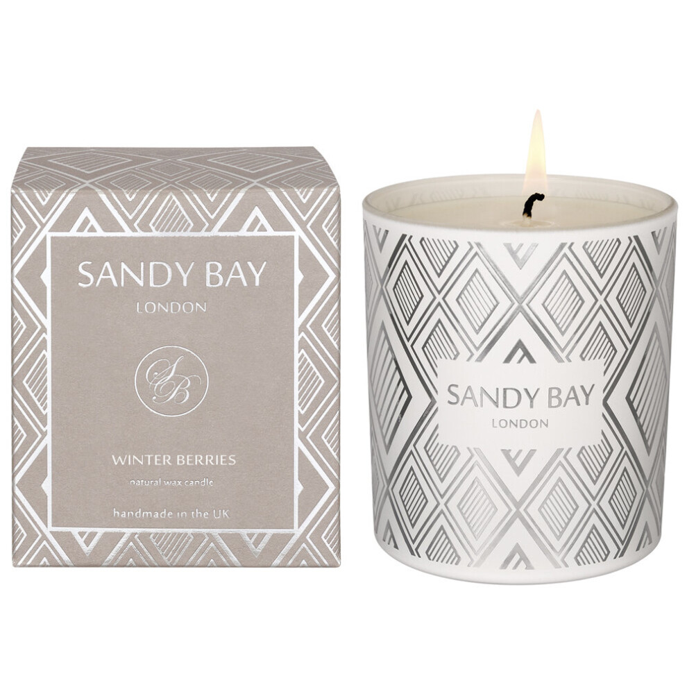 Sandy Bay London Christmas Tumbler Candle - Winter Berries