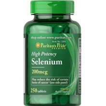 Selen 200 mcg 250 Tabletten Puritans Pride