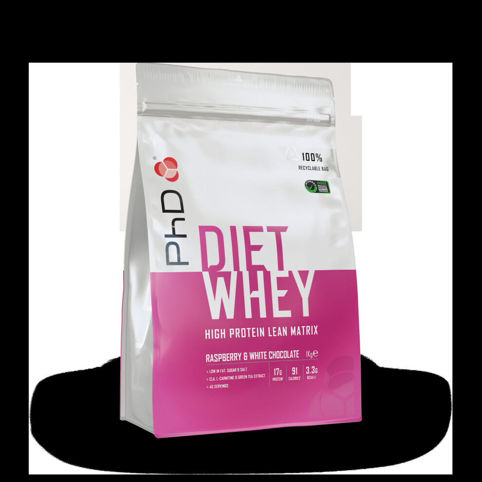 Phd Nutrition White ( Chocolate Raspberry) Diet Whey Protein 1Kg