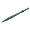 PLAYWELL BLACK POLYPROPYLENE FULL CONTACT LEAF SHORT SWORD 1
