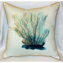 Blue Coral Art Only Pillow 18"x18"