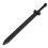 PLAYWELL BLACK POLYPROPYLENE FULL CONTACT ROMAN GLADIATOR SWORD - V3 1