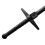 PLAYWELL BLACK POLYPROPYLENE FULL CONTACT MEDIEVAL SWORD 2