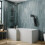 1500mm L Shaped LH Shower Bath Bathtub Screen Front Side Panel Acrylic Bathroom 3
