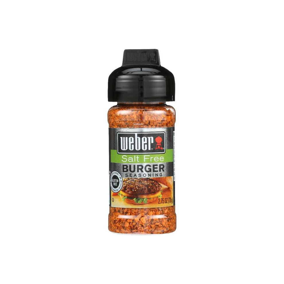 Weber KHLV00267391 Salt Free Burger Seasoning, 25 oz