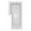 1500mm L Shaped LH Shower Bath Bathtub Screen Front Side Panel Acrylic Bathroom 4