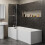 1500mm L Shaped LH Shower Bath Bathtub Screen Front Side Panel Acrylic Bathroom 5