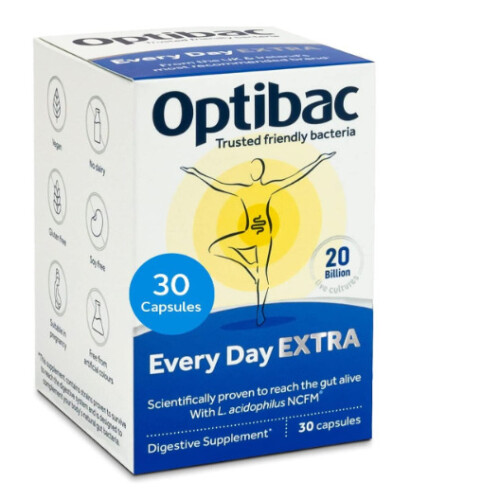 Optibac Probiotics Every Day Extra High Strength Vegan 30 Capsules 2