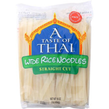 Taste of Thai KHLV00121628 16 oz Wide Rice Noodles Gluten Free