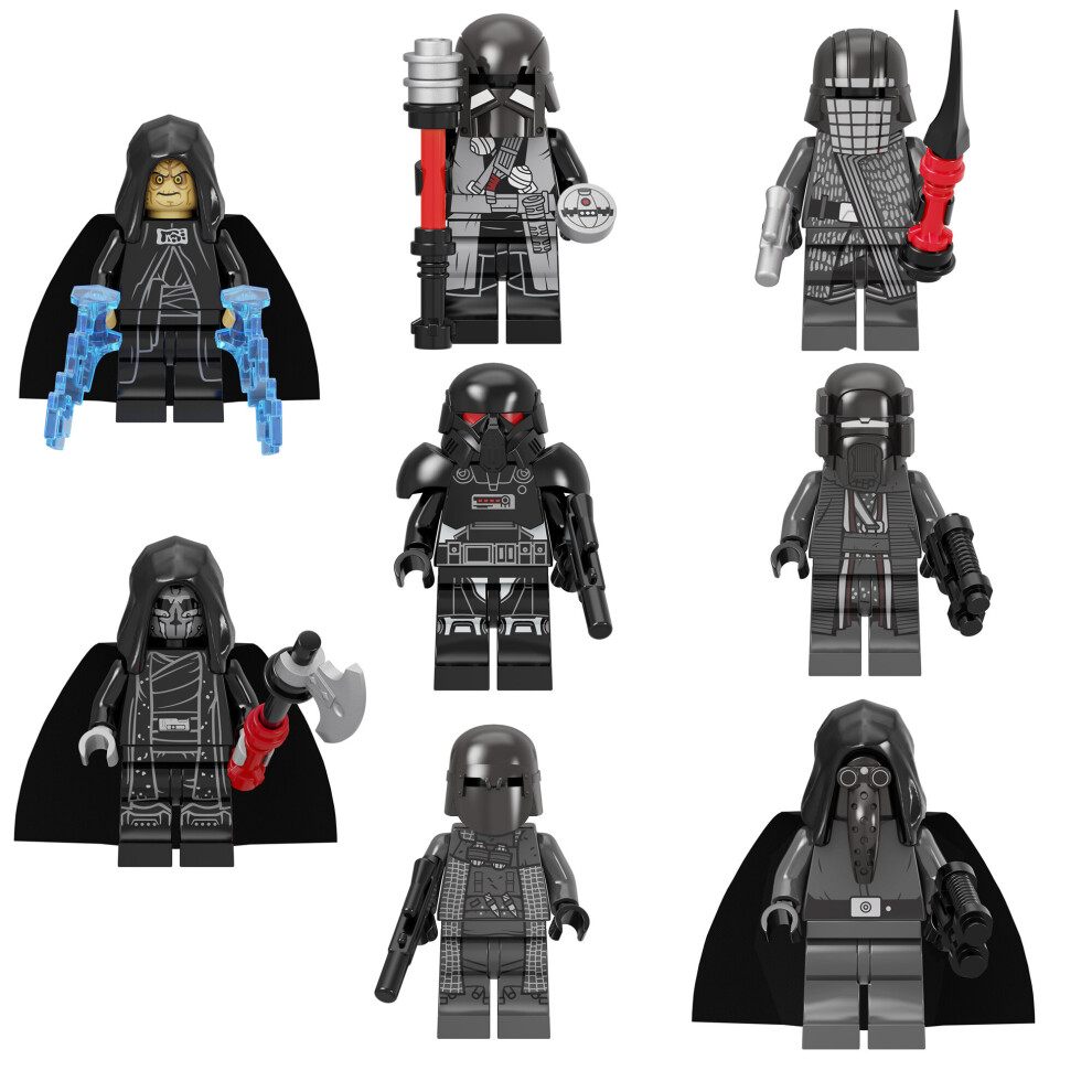 Bonxaif (8Pcs-A) 16Pcs Star Wars Knight Stormtroopers Minifigures Toys Fit Lego Dark