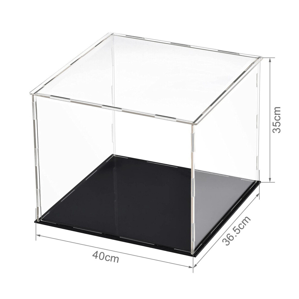 40x36.5x35cm Large Acrylic Display Case Dustproof Box Perspex 