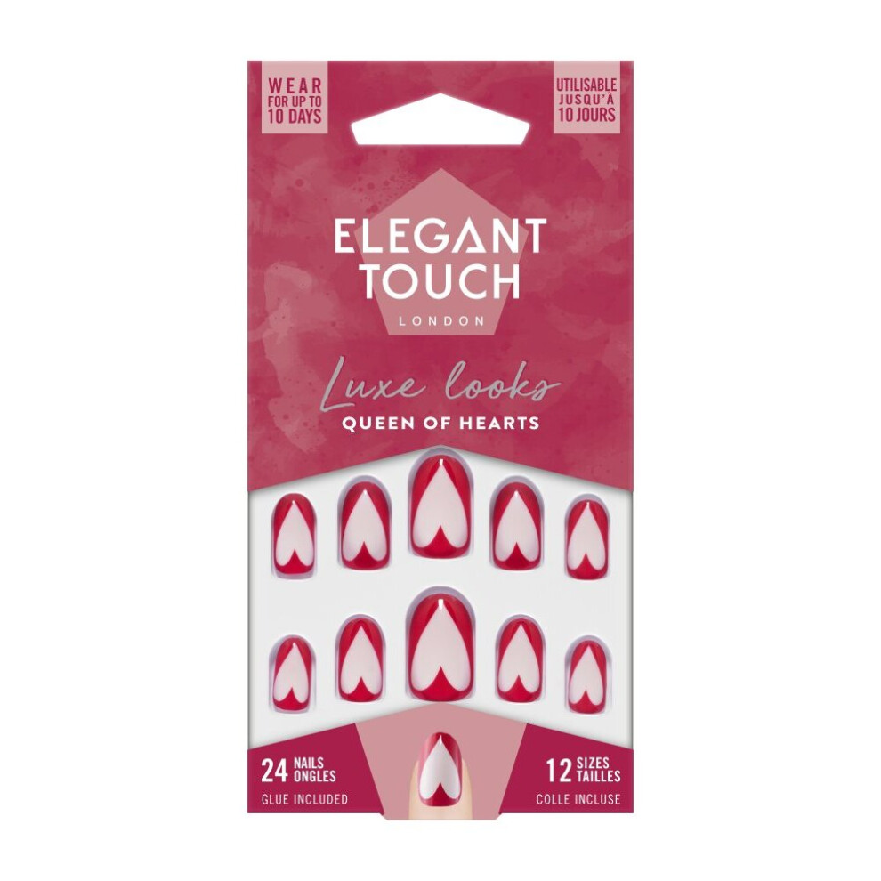 Elegant Touch Luxe Nails Queen of Hearts