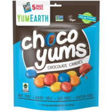 YumEarth, Choco Yums, Chokladkarameller, 5 Snackpaket, 0,7 oz (19,8 g) Varje