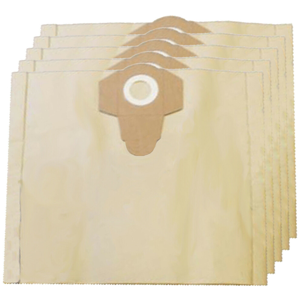 5 x Dust Bags for Clarke, Draper 30L Wet & Dry Series Vacuum VB182
