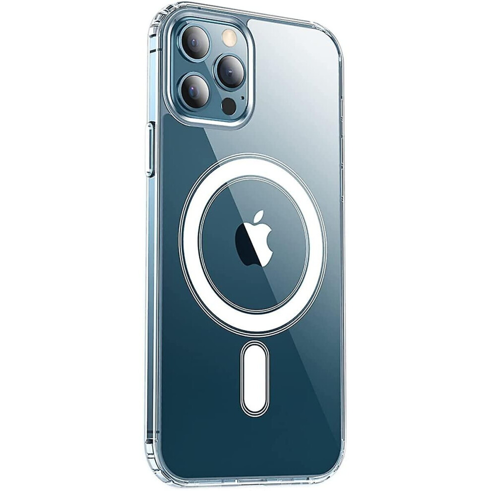 (13 Mini) Transparent Magnetic Phone Case Magsafe Shockproof Case For Iphone 13 Clear 768643496047