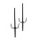 PLAYWELL BLACK POLYPROPYLENE SAI DAGGERS 19.5" - NEW 1