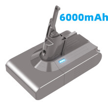 6000mAh V8 Battery Replacement for Dyson V8 Animal Battery Replacement V8 Absolute Motorhead Fluffy SV10 Carbon Fiber Vacuum Cleaner