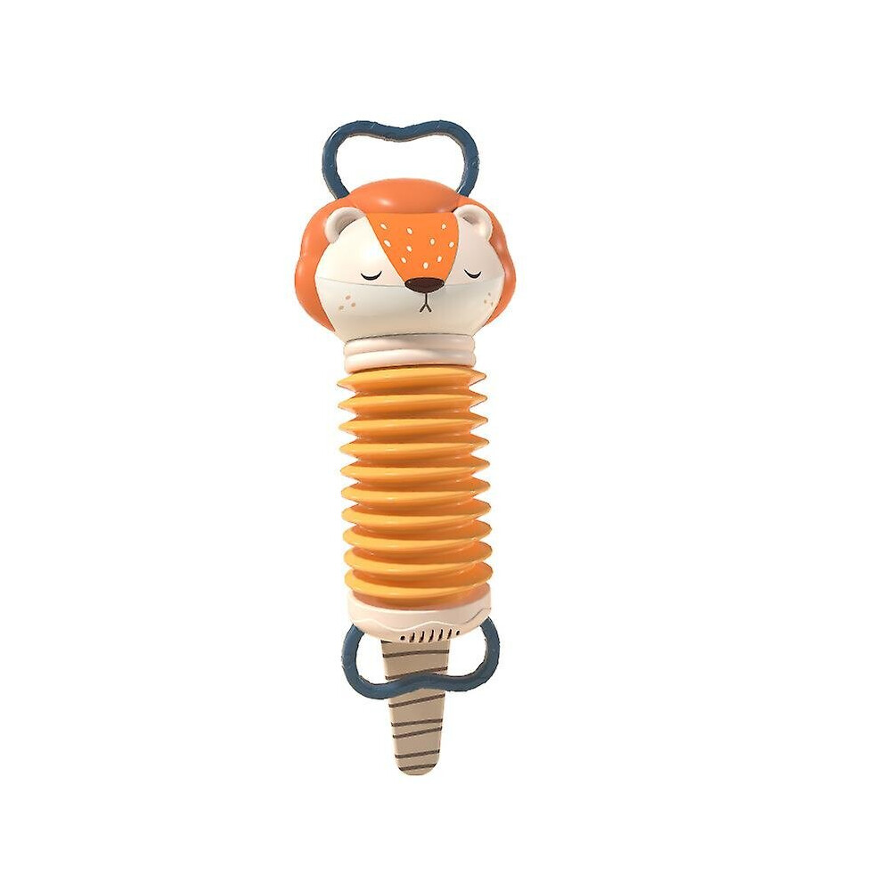 ( Lion) Baby Accordion Toy Cartoon Animal Music Early Educational Toy For Newborn Baby Orange
