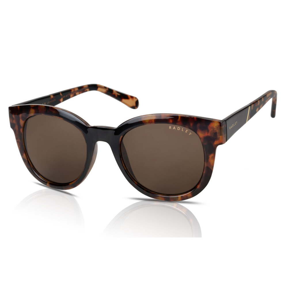 Radley Women's Sunglasses Elspeth 102 Gloss Black Tortoise/Brown Lens