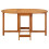 VidaXL vidaXL Outdoor Oval Drop Leaf Table Garden Breakfast Dining Table Acacia Wood 3