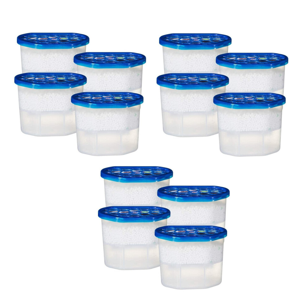 12 Pack Interior Dehumidifier Helps Prevent Damp, Mildew, Mould & Condensation Size 12