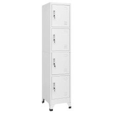 vidaXL Locker Cabinet with 4 Compartments Changing Room Storage Organiser