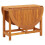 VidaXL vidaXL Outdoor Oval Drop Leaf Table Garden Breakfast Dining Table Acacia Wood 6