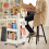 Costway 3-Tier Rolling Cart Storage Trolley Organizer w/ Pegboards&2 Baskets 4