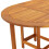 VidaXL vidaXL Outdoor Oval Drop Leaf Table Garden Breakfast Dining Table Acacia Wood 7