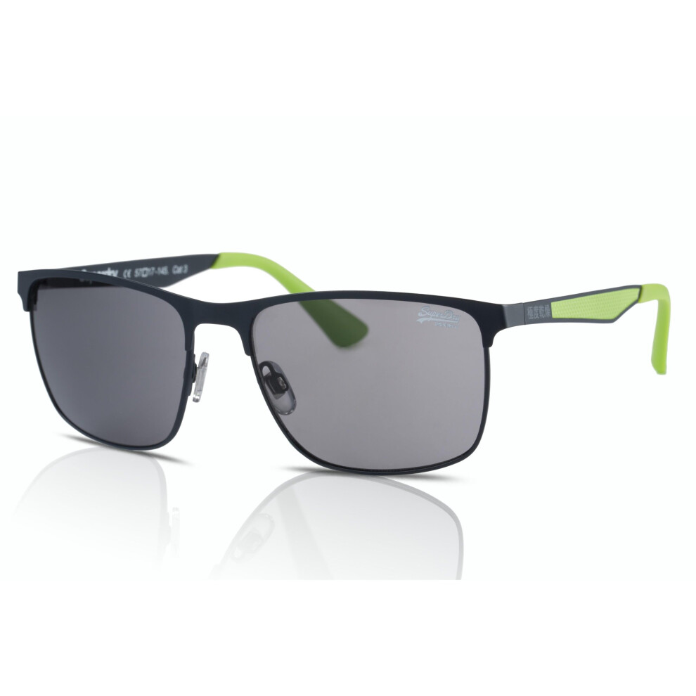 Superdry  Sunglasses Ace 006 Navy/Lime/Smoke Silver Mirror