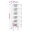 VidaXL vidaXL Locker Cabinet White 40 cm Steel Storage Home Office Cabinet Furniture 2