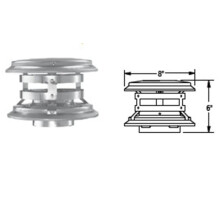 M & G Duravent 3PVP-VC 3 Inch Pellet Vent Pro Vertical Cap Stainless Steel