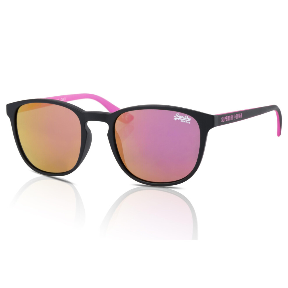 Superdry Summer6 Women's Sunglasses104 Black/Pink/Pink Mirror