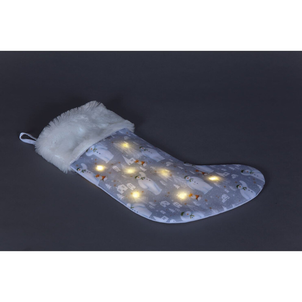 The Snowman & Fox LED Christmas Stocking 50cm CN02282