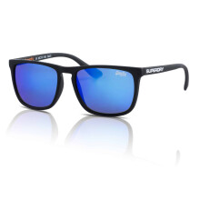 Superdry Sunglasses Shockwave 187 Rubberised Black / Blue Violet Mirror